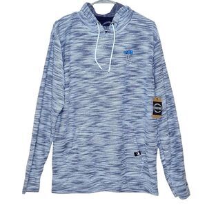 Dikotomy Rockview Terry Embroidered Hoodie "Peace Beach" Navy Men's XL NWT